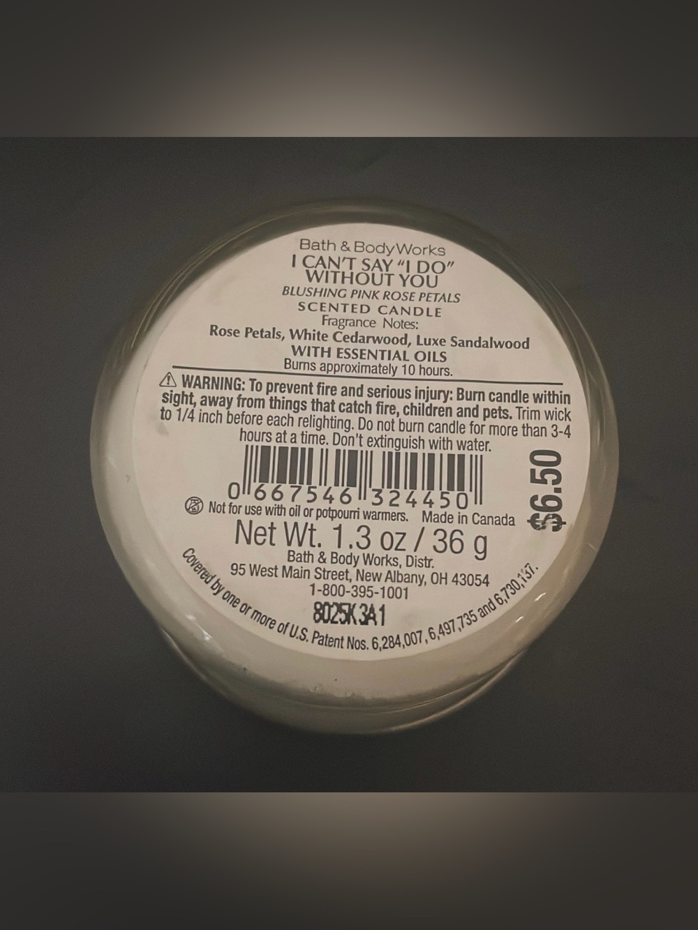 Bath & Body Works I Can’t Say “I Do” Without You Mini Candle - Picture 4 of 4